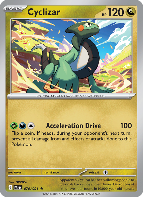 Cyclizar 070 uit Paldean Fates Pokémon kaart