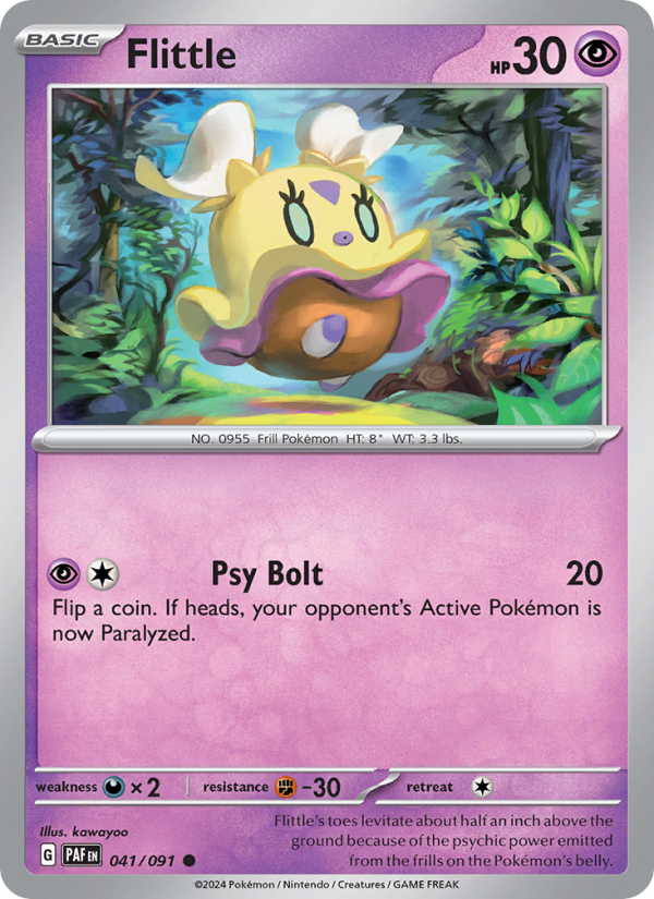 Flittle 041 uit Paldean Fates Pokémon kaart