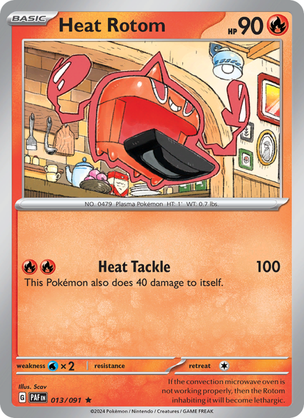 Heat Rotom 013 uit Paldean Fates Pokémon kaart