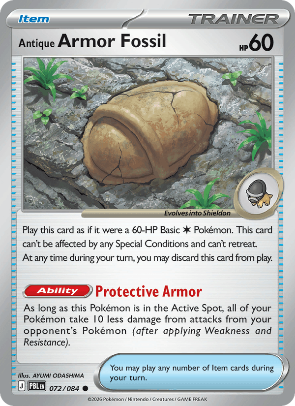 Antique Armor Fossil - 072 uit Pitch Black