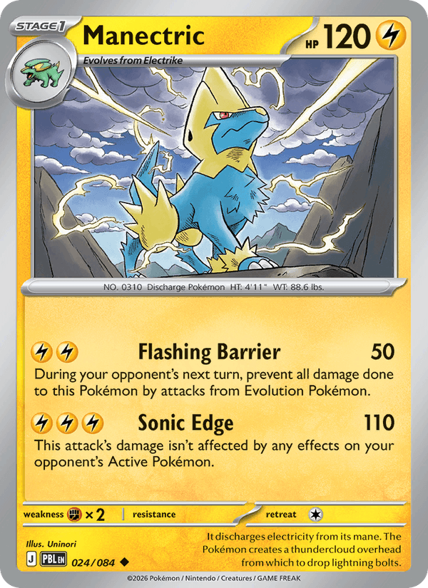 Manectric - 024 uit Pitch Black