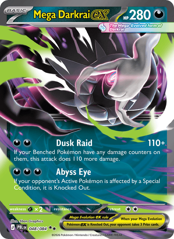 Mega Darkrai ex - 048 uit Pitch Black