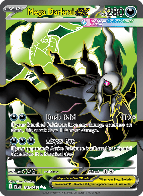 Mega Darkrai ex - 101 uit Pitch Black