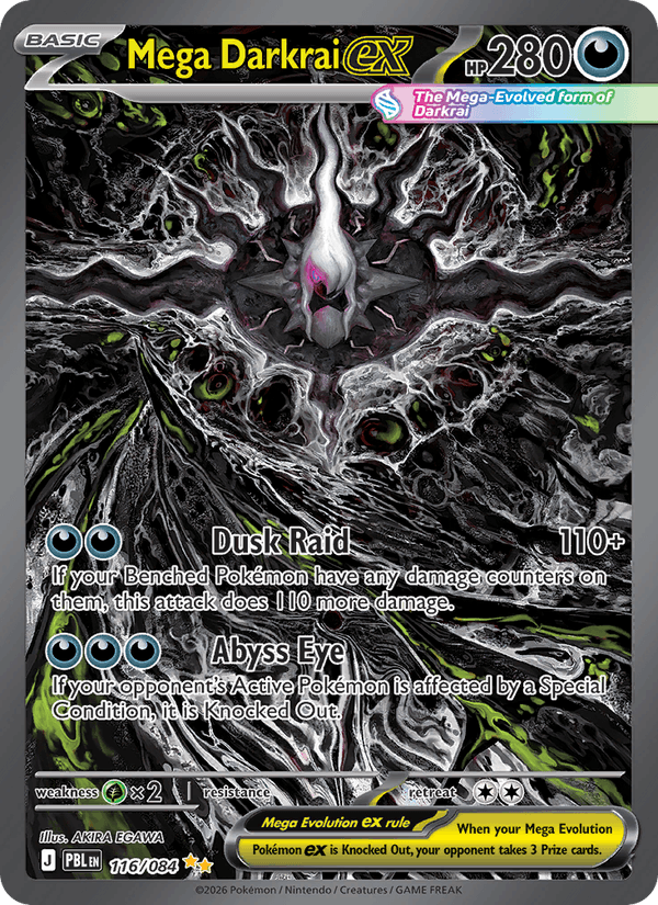 Mega Darkrai ex - 116 uit Pitch Black