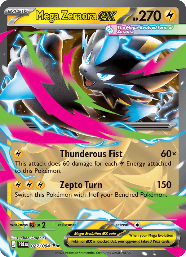Mega Zeraora ex - 027 uit Pitch Black