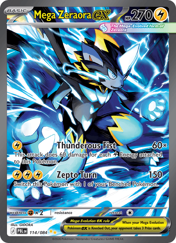 Mega Zeraora ex - 114 uit Pitch Black