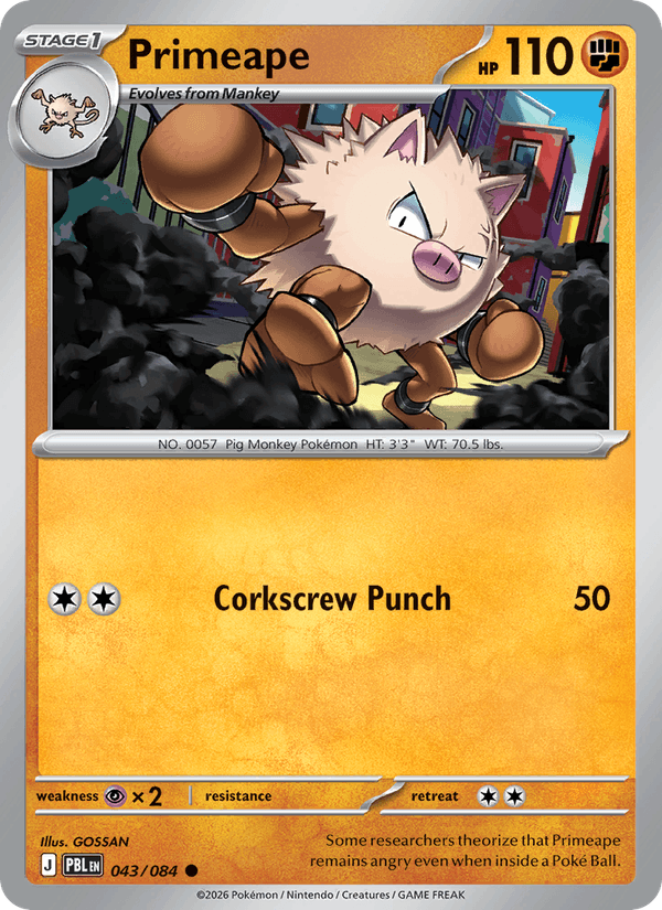 Primeape - 043 uit Pitch Black