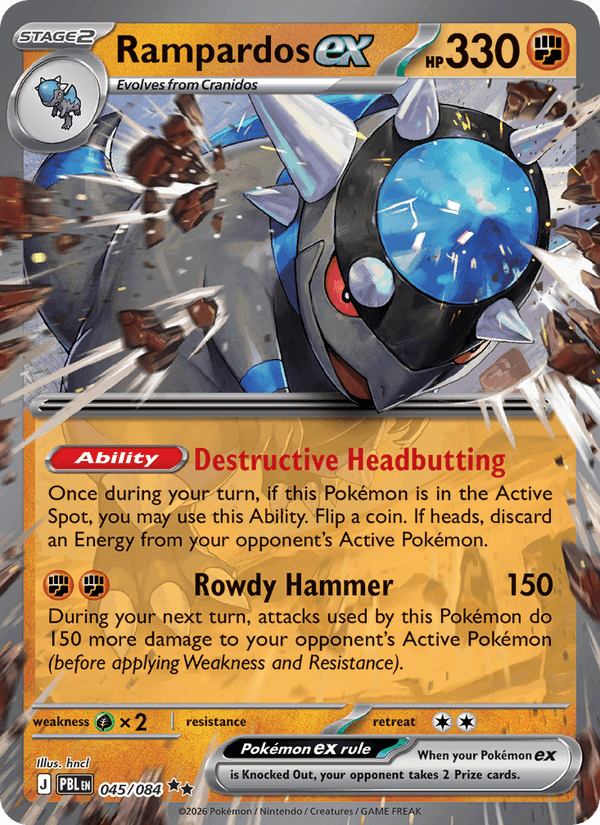 Rampardos ex - 045 uit Pitch Black