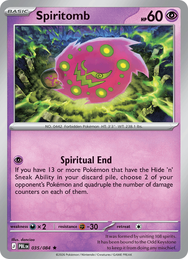 Spiritomb - 035 uit Pitch Black